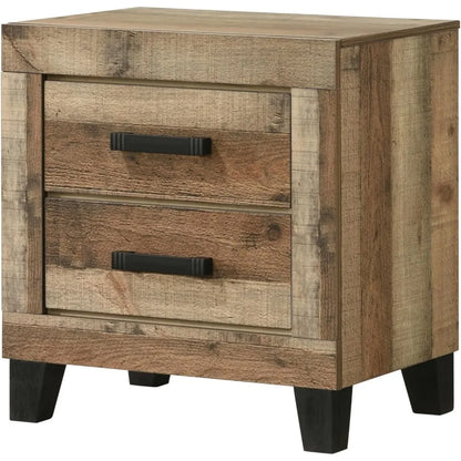 6-Piece Antique Natural Queen Bedroom Set