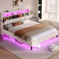 Velvet Upholstered Platform Bed Frame